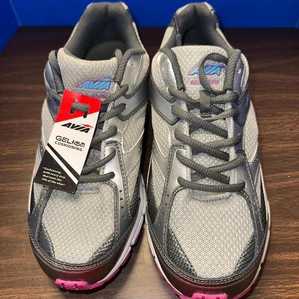 Avia Women's Gray and Pink Running Shoes size 9.5